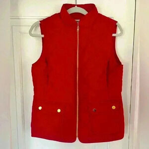St. John’s Bay Red Quilted Puffer Vest – Women’s Size M